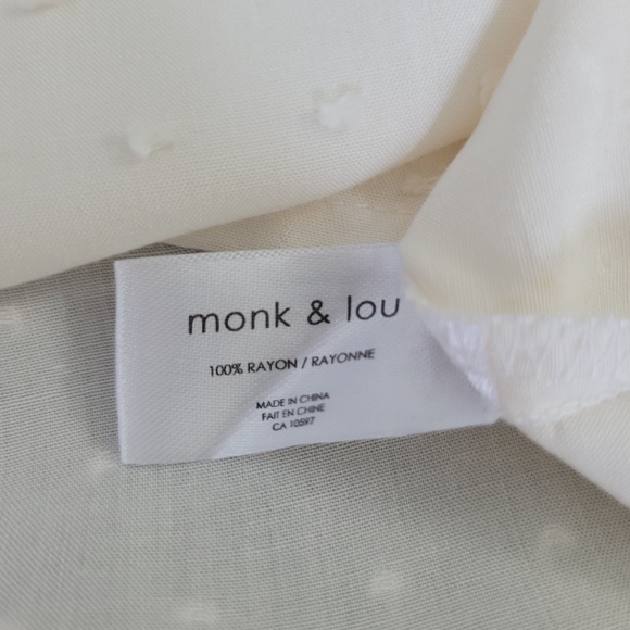 Monk & Lou Swiss Dot Ayanna Flowy Babydoll Dress - Picture 11 of 11